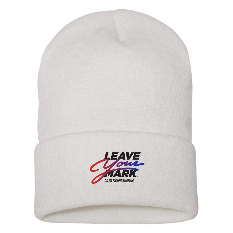 LEAVE YOUR MARK (REDBLUE WITH BLACK) YP CLASSICS - CUFFED BEANIE