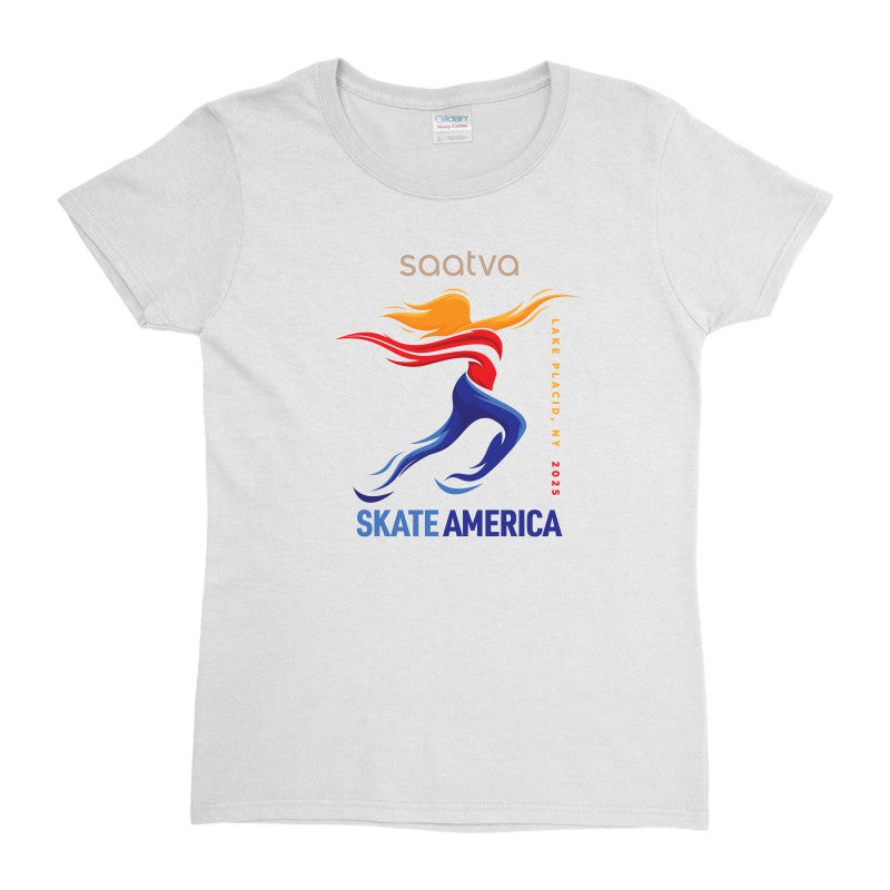 2025 Saatva Skate America - Gildan Women's 100% Heavy Cotton Tee