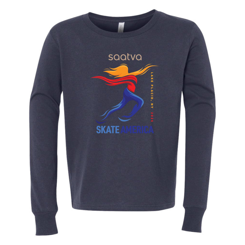 2025 Saatva Skate America - Bella + Canvas Youth Jersey Long Sleeve Tee