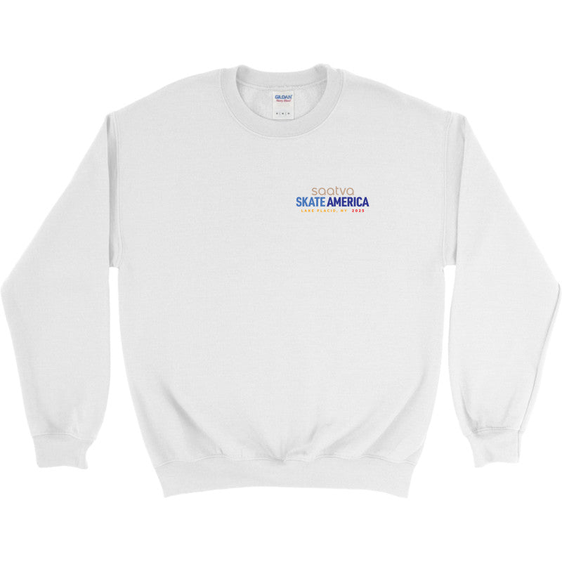 2025 Saatva Skate America - Embroidered Gildan Heavy Blend Crewneck sweatshirt