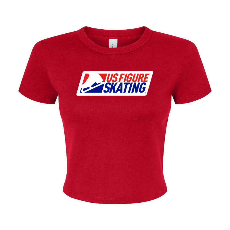 U.S. Figure Skating Test Skater, Ladies' Micro Ribbed Baby Tee