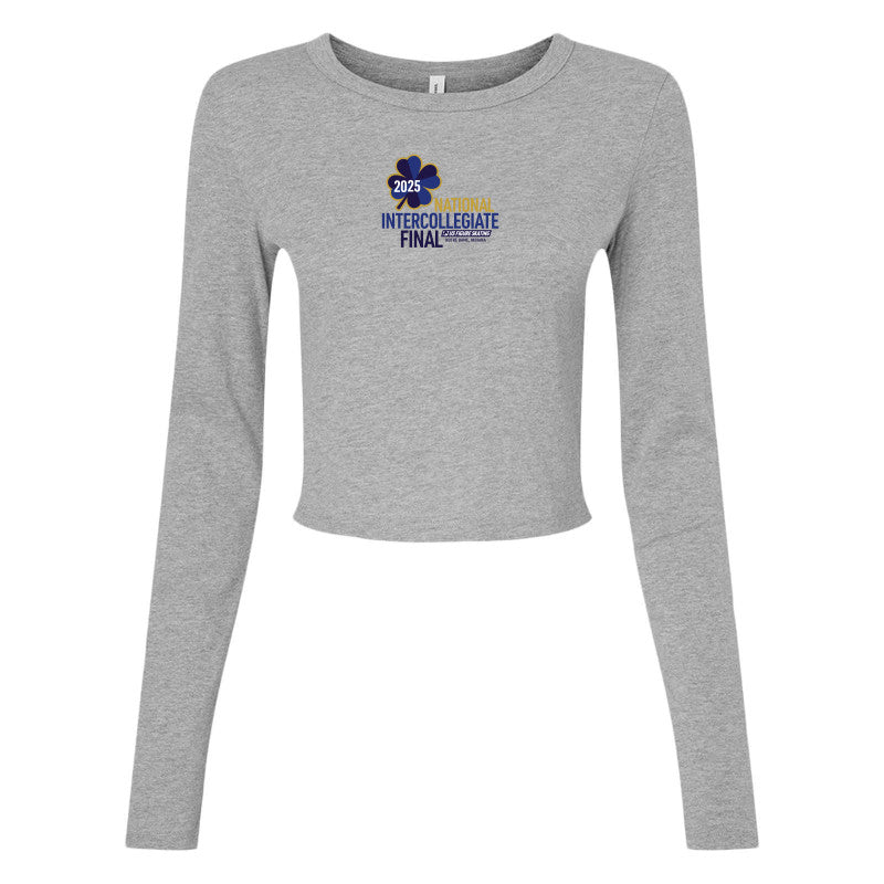 2025 National Intercollegiate Final Micro Ribbed Long Sleeve Baby Tee