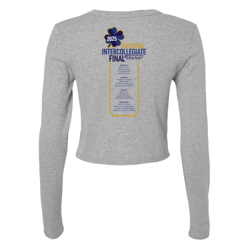 2025 National Intercollegiate Final Micro Ribbed Long Sleeve Baby Tee