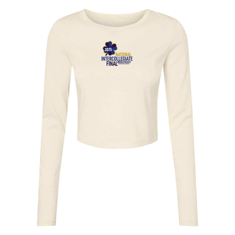 2025 National Intercollegiate Final Micro Ribbed Long Sleeve Baby Tee