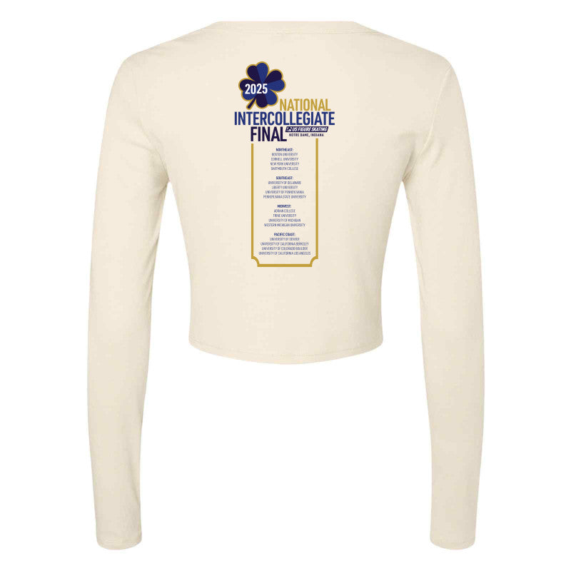 2025 National Intercollegiate Final Micro Ribbed Long Sleeve Baby Tee