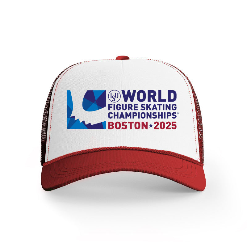 World Figure Skating Championships® 2025, 5 Panel High Crown Mesh Back Trucker Hat