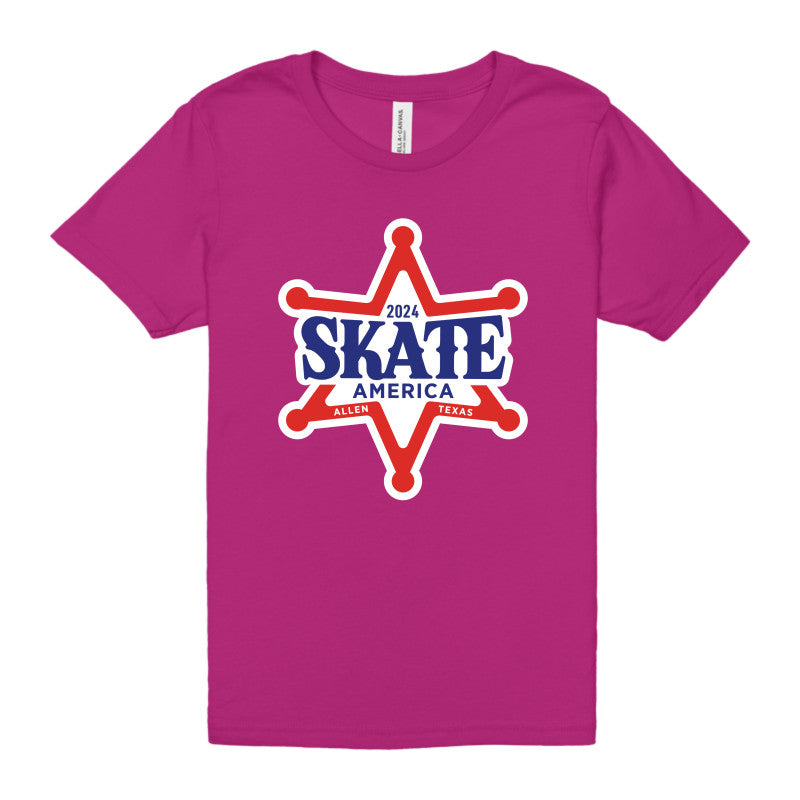 Skate America 2024, Bella + Canvas YOUTH Unisex Jersey Tee