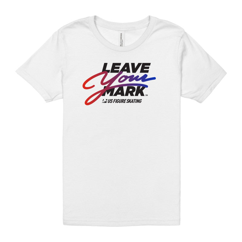 Leave Your Mark (RedBlue with Black) - Bella + Canvas Youth Unisex Jersey Tee