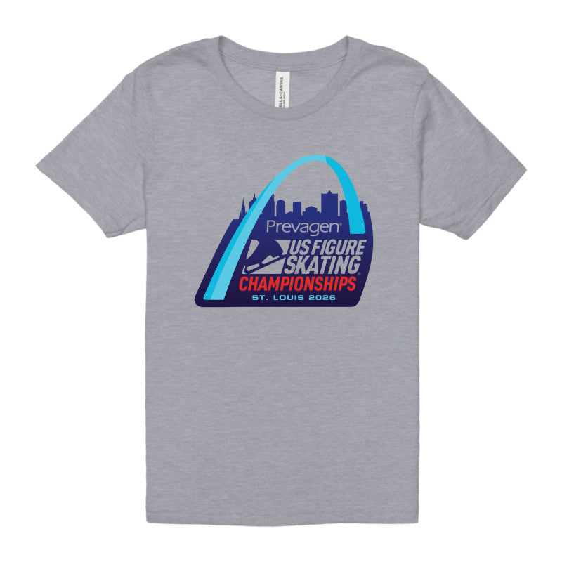 2026 U.S. Figure Skating Championships Bella + Canvas Youth Unisex Jersey Tee