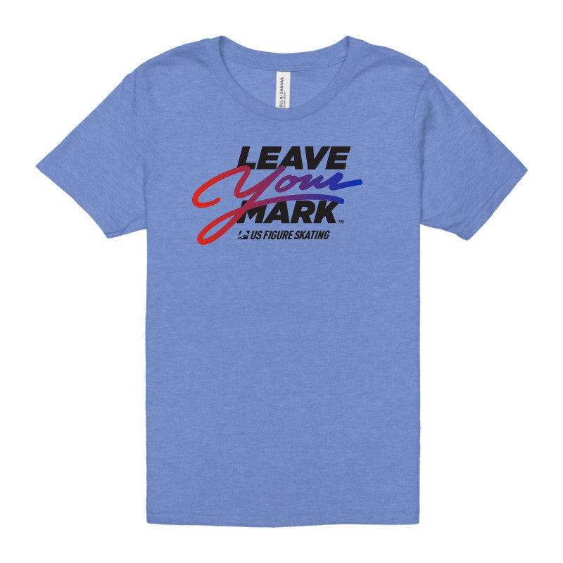 Leave Your Mark (RedBlue with Black) - Bella + Canvas Youth Unisex Jersey Tee