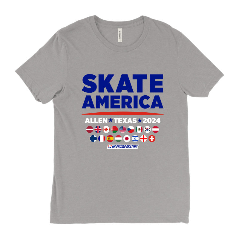 Skate America 2024, Bella + Canvas Unisex Triblend T-shirt