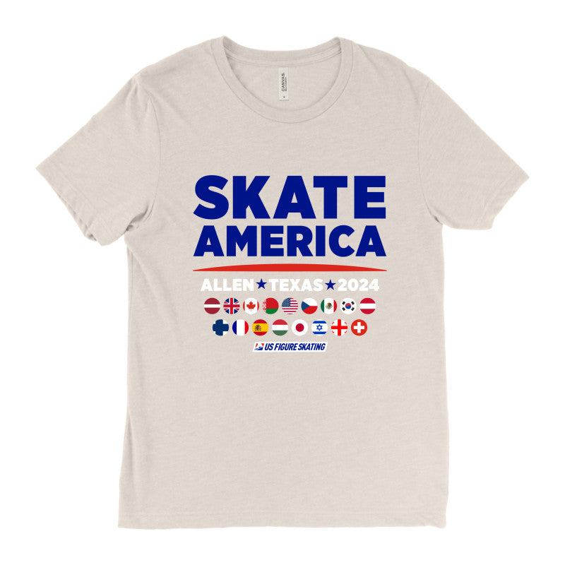 Skate America 2024, Bella + Canvas Unisex Triblend T-shirt