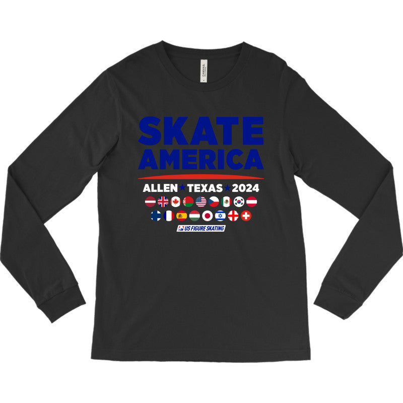 Skate America 2024, Bella + Canvas Unisex Jersey Long-Sleeve T-shirt