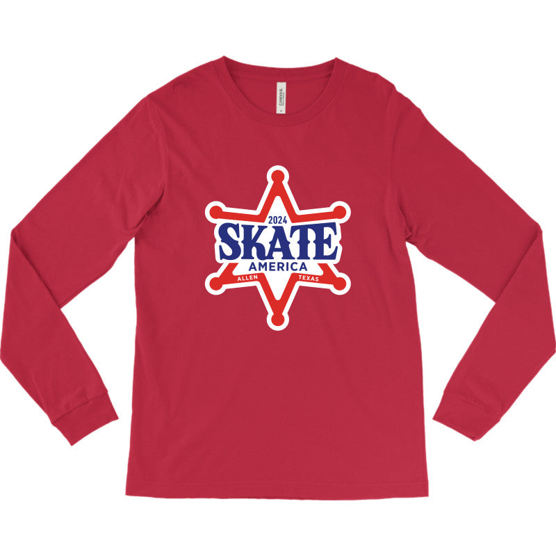 Skate America 2024, Bella + Canvas Unisex Jersey Long-Sleeve T-shirt