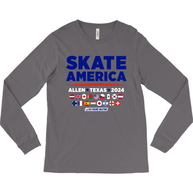 Skate America 2024, Bella + Canvas Unisex Jersey Long-Sleeve T-shirt