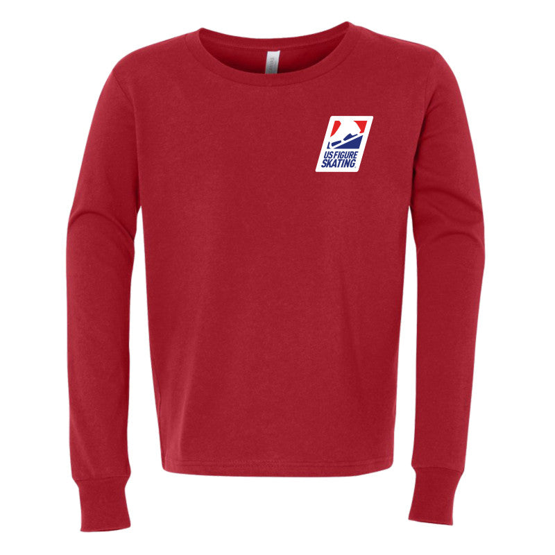 U.S. Figure Skating Test Skater, Youth Jersey Long Sleeve Tee