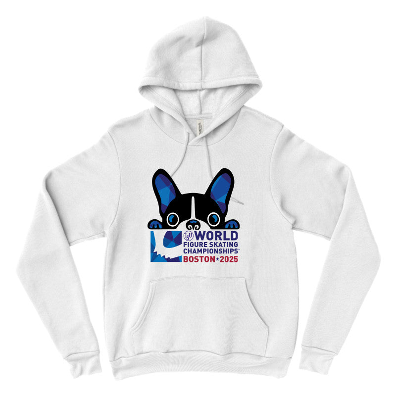 World Figure Skating Championships® BOSTON 2025, Bella + Canvas Unisex Sponge Fleece Pullover Hooded Sweatshirt