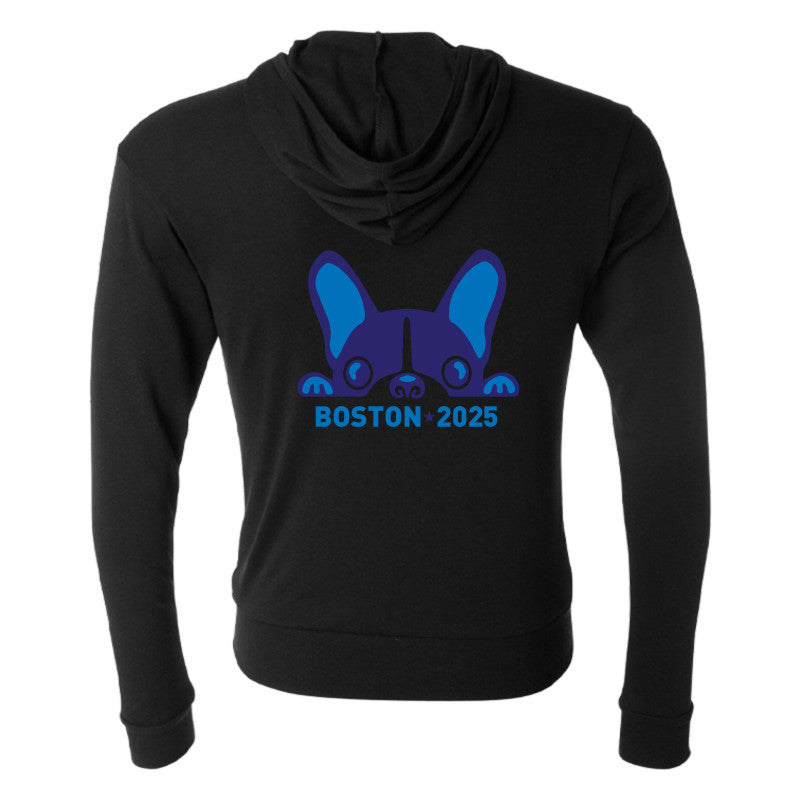 World Figure Skating Championships® BOSTON 2025, Bella + Canvas Unisex Triblend Full-Zip Lightweight Hoodie