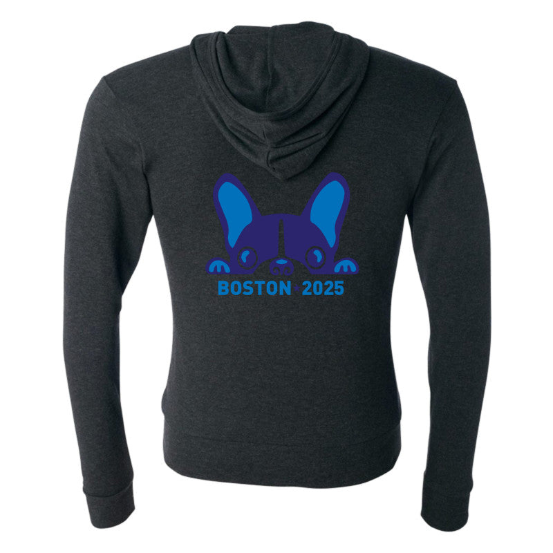 World Figure Skating Championships® BOSTON 2025, Bella + Canvas Unisex Triblend Full-Zip Lightweight Hoodie