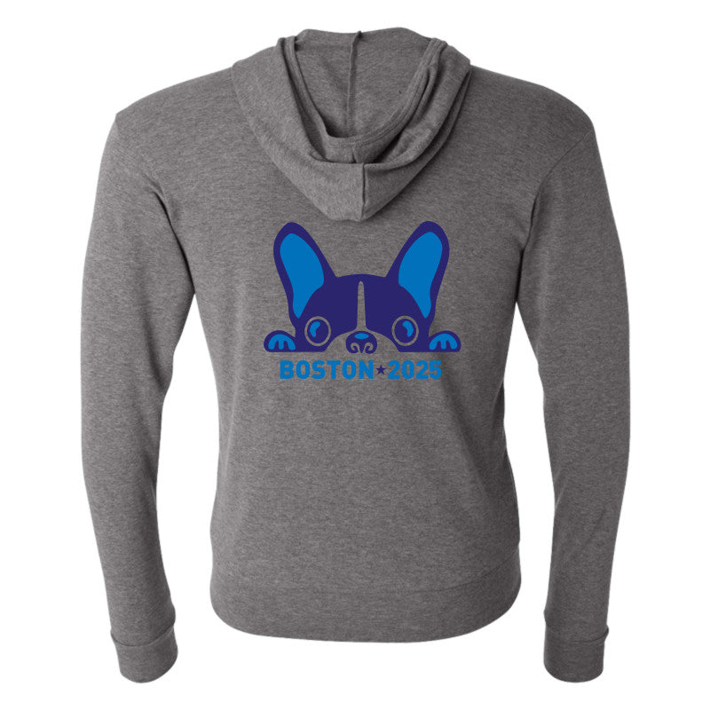 World Figure Skating Championships® BOSTON 2025, Bella + Canvas Unisex Triblend Full-Zip Lightweight Hoodie