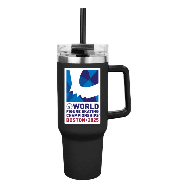 World Figure Skating Championships® 2025, 12 oz wine tumbler, 40 Oz. Intrepid Stainless Steel Tumbler