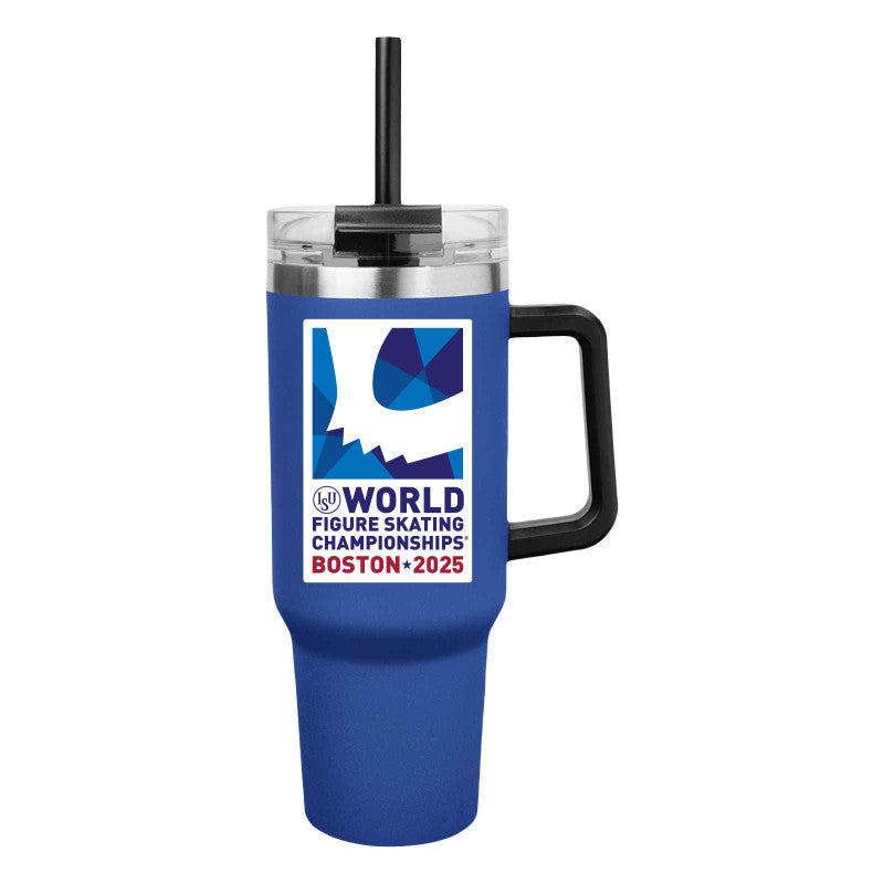 World Figure Skating Championships® 2025, 12 oz wine tumbler, 40 Oz. Intrepid Stainless Steel Tumbler