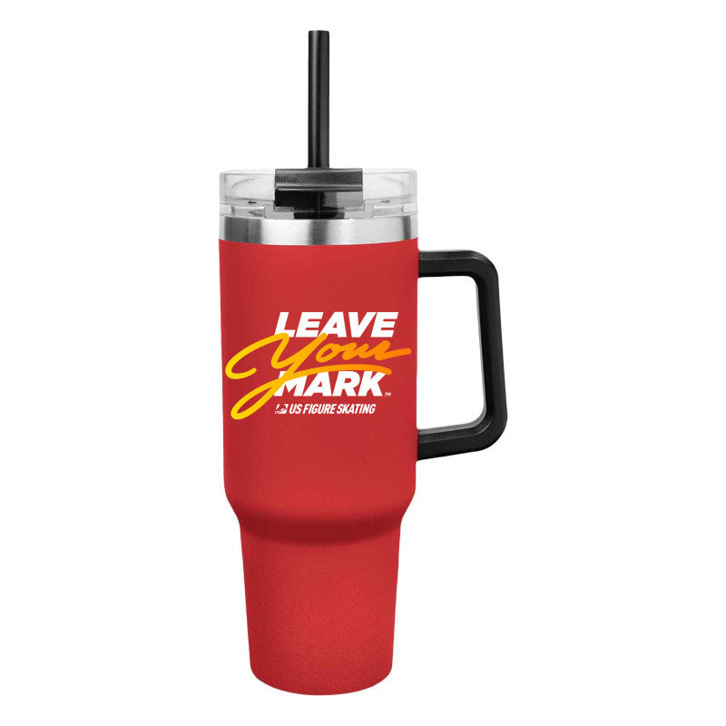 Leave Your Mark (YellowGold with White)- 40 Oz. Intrepid Stainless Steel Tumbler