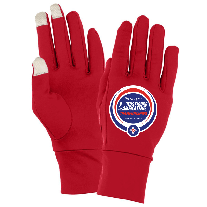 2025 U.S. Figure Skating Championships Augusta Sportswear Adult Tech Gloves
