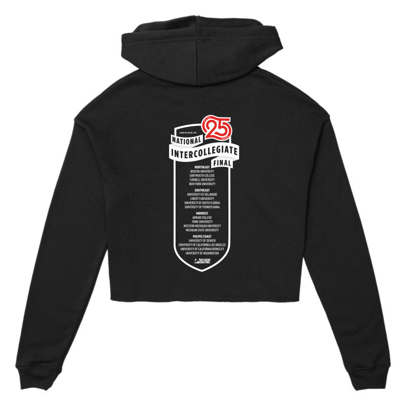 National Intercollegiate Final Team List, Bella + Canvas Women's Cropped Fleece Hoodie