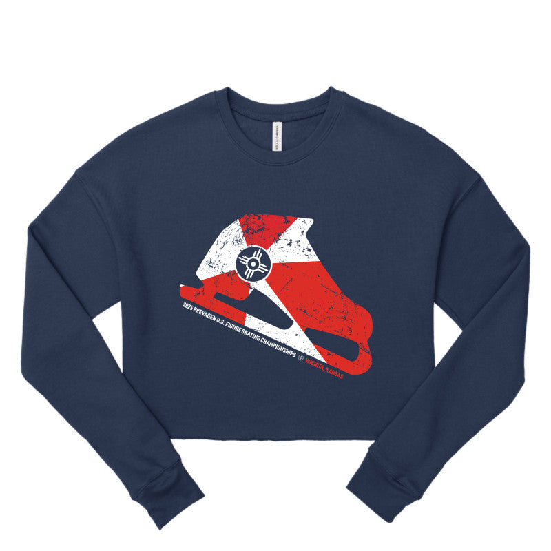 2025 U.S. Figure Skating Championships Bella + Canvas Ladies' Cropped Fleece Crew