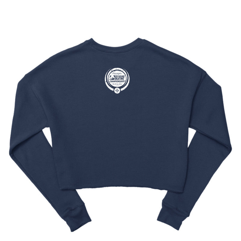 2025 U.S. Figure Skating Championships Bella + Canvas Ladies' Cropped Fleece Crew