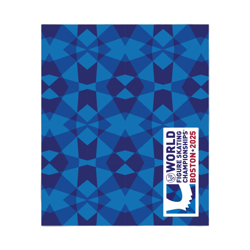 World Figure Skating Championships® BOSTON 2025, 50" x 60" Full Color Poly Flannel Blanket