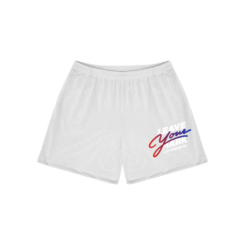 Leave Your Mark (RedBlue with White) - Pro Mesh Mid-Length Short