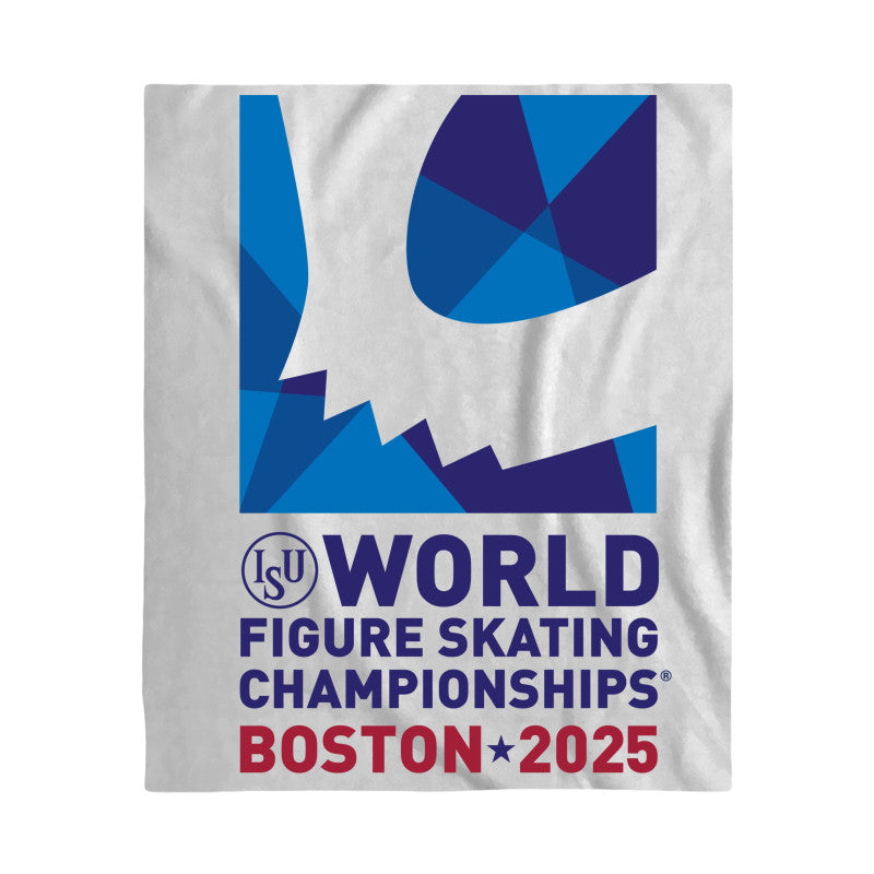 World Figure Skating Championships® 2025, 50" x 60" Full Color Poly Sherpa Blanket