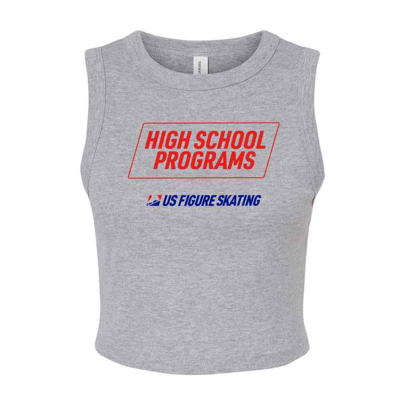 High School Programs, Bella + Canvas Ladies' Micro Rib Muscle Crop Tank