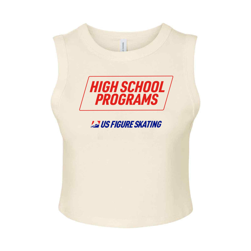 High School Programs, Bella + Canvas Ladies' Micro Rib Muscle Crop Tank