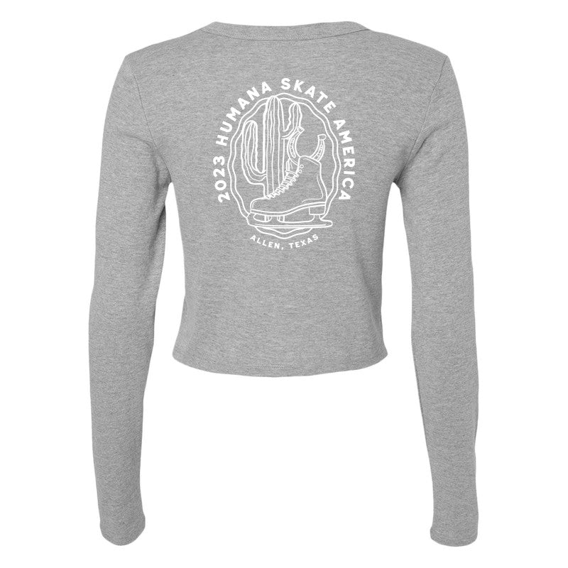 2023 Humana Skate America, Women's Premium Micro Ribbed Long Sleeve Baby Tee