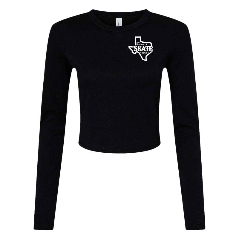 2023 Humana Skate America, Women's Premium Micro Ribbed Long Sleeve Baby Tee