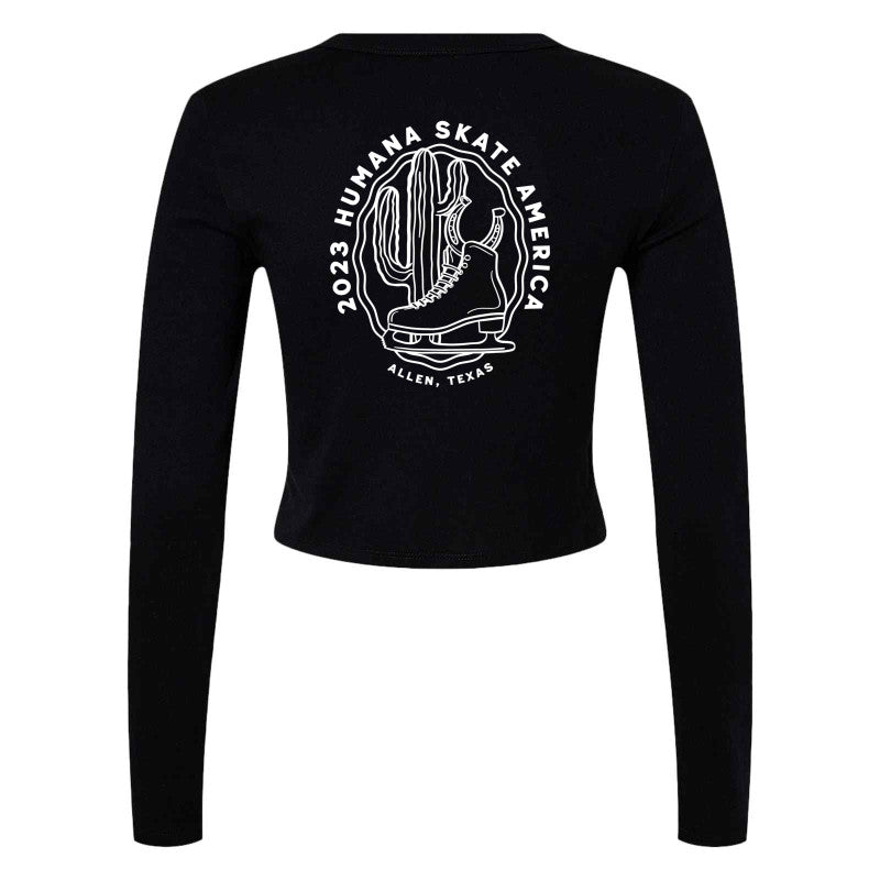2023 Humana Skate America, Women's Premium Micro Ribbed Long Sleeve Baby Tee