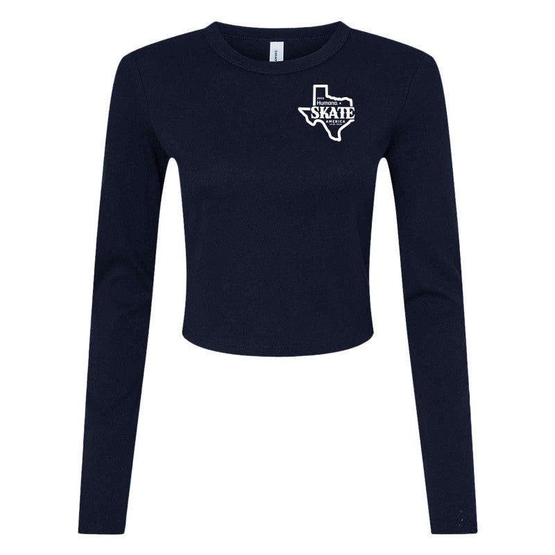 2023 Humana Skate America, Women's Premium Micro Ribbed Long Sleeve Baby Tee