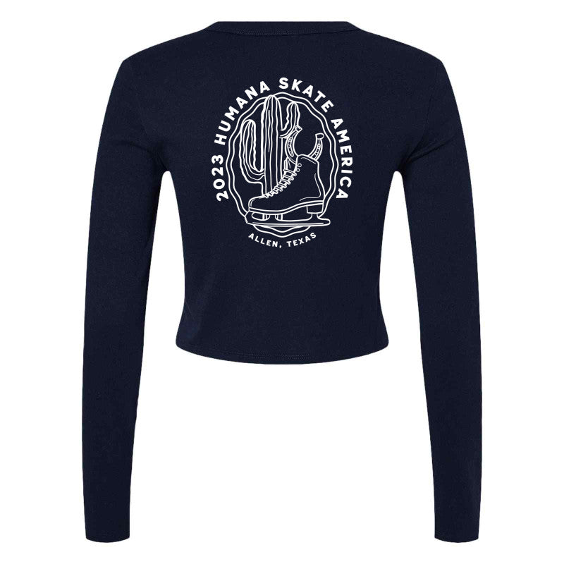 2023 Humana Skate America, Women's Premium Micro Ribbed Long Sleeve Baby Tee