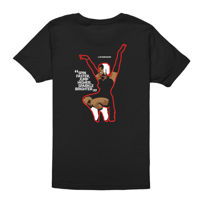 Mabel Fairbanks Skatingly Yours Youth Unisex Jersey Tee - U.S. Figure Skating