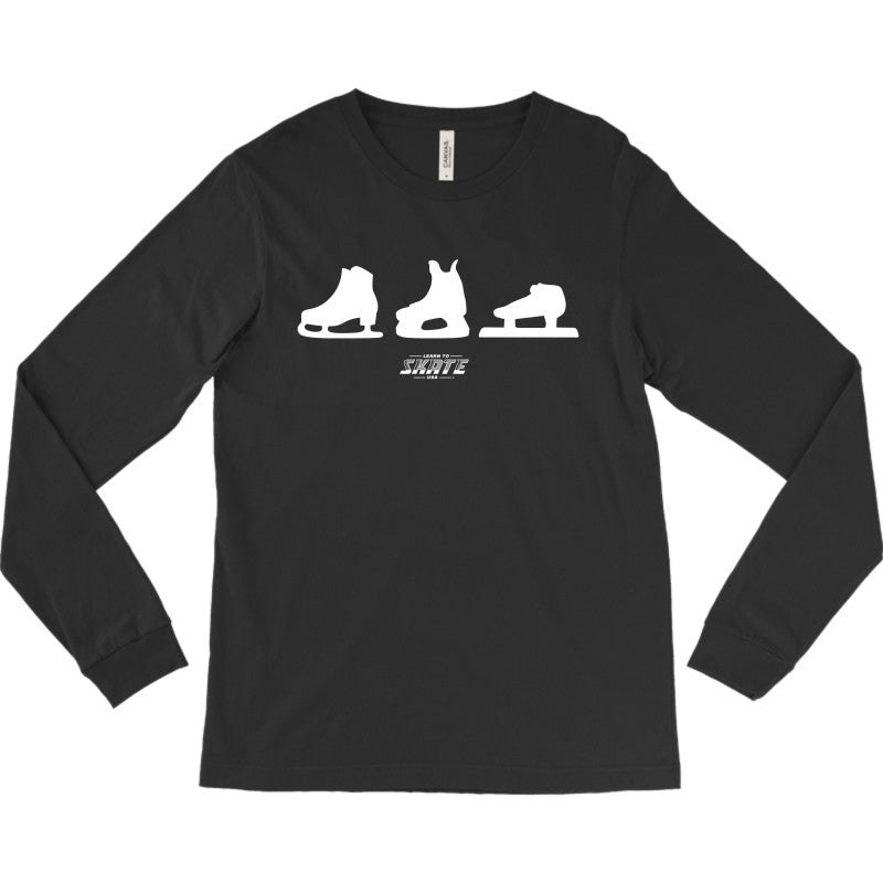 Learn to Skate USA - Three Skates Long Sleeve T-shirt - U.S. Figure Skating