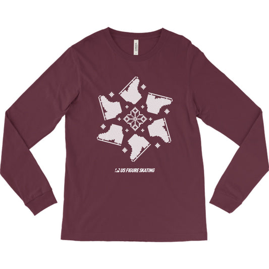 Snowflake Skate, Jersey Long-Sleeve T-shirt