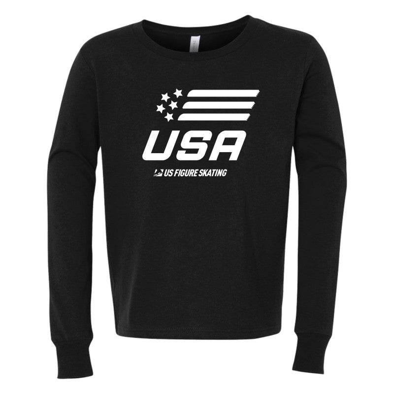 USA Stars & Blades Youth Jersey Long Sleeve Tee - U.S. Figure Skating