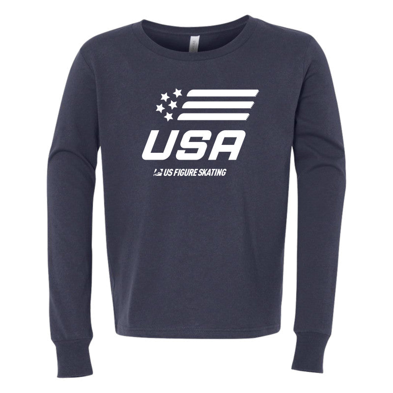 USA Stars & Blades Youth Jersey Long Sleeve Tee - U.S. Figure Skating