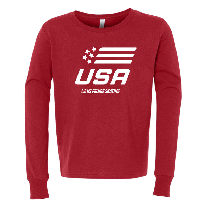 USA Stars & Blades Youth Jersey Long Sleeve Tee - U.S. Figure Skating