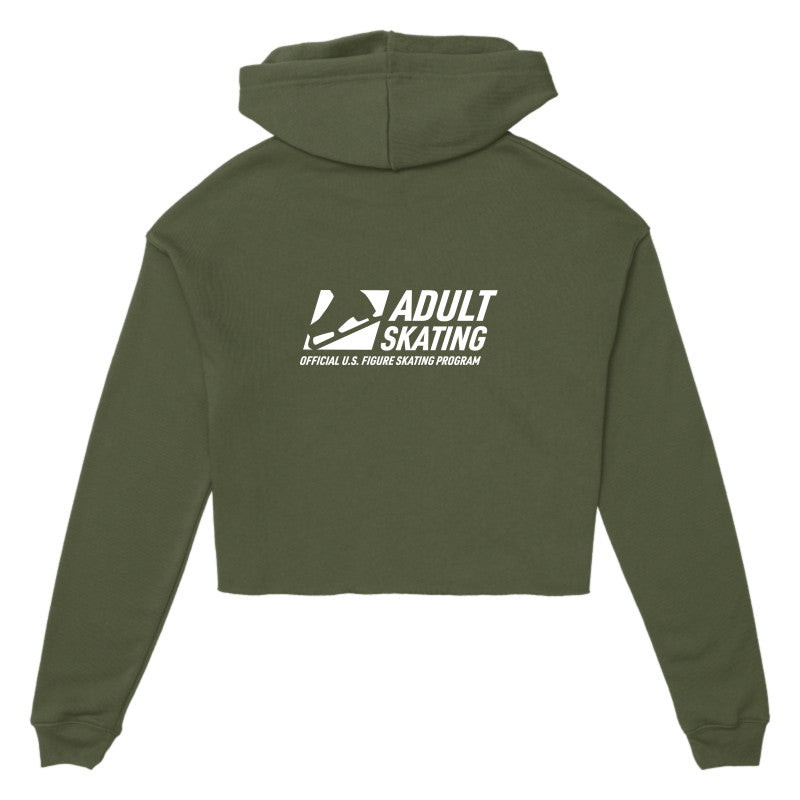 Adult Skating, Women's Cropped Fleece Hoodie