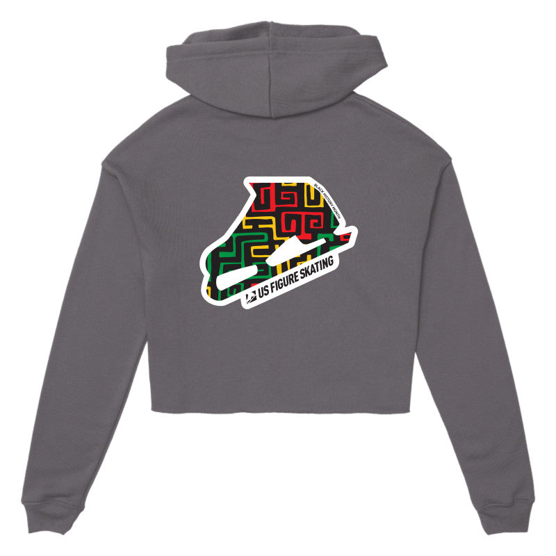 Black History Month Women's Cropped Fleece Hoodie - U.S. Figure Skating