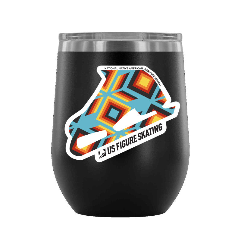 National Native American Heritage Month - 12 oz wine tumbler - U.S. Figure Skating